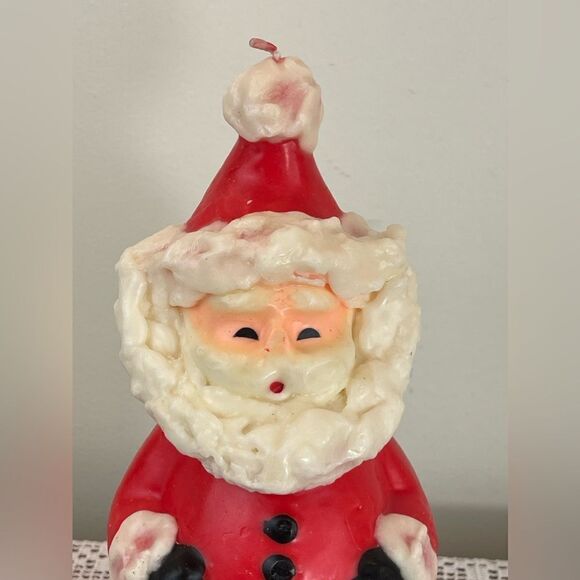Vintage Santa Claus candle || Christmas candle || vintage Christmas Santa candle - Picture 12 of 12